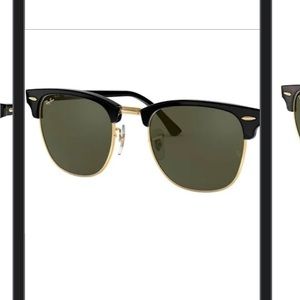 Ray ban club masters black with gold